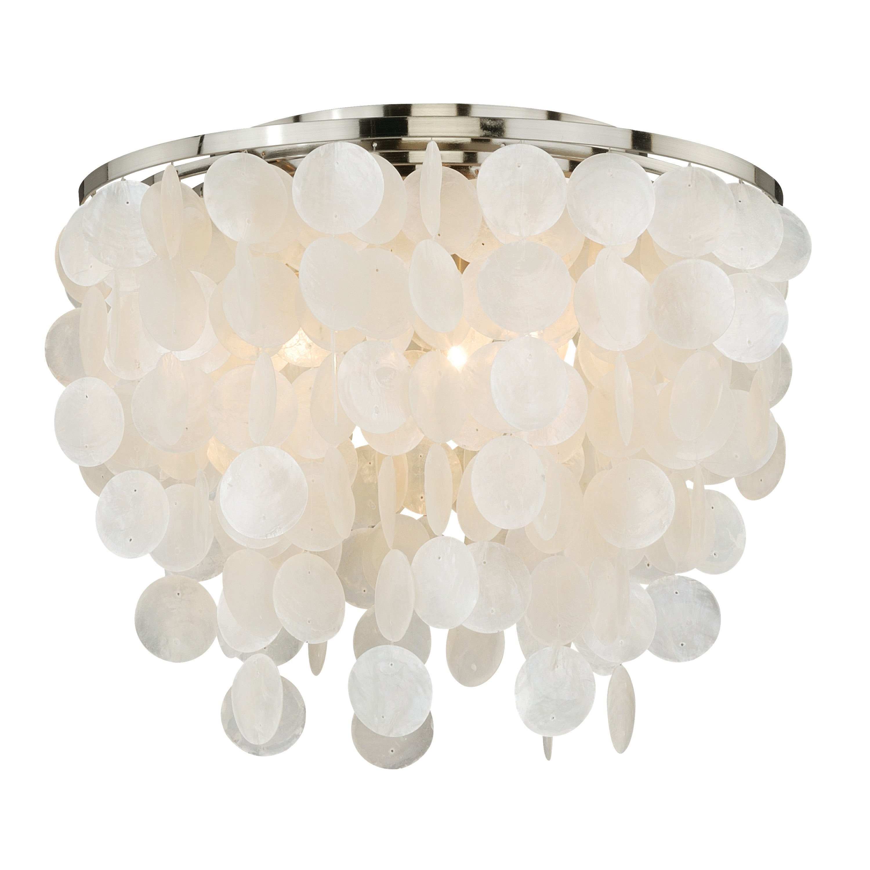Vaxcel Elsa Capiz Shell 16 Flush Mount