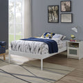 Elsie Fabric Bed Frame In White