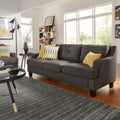 Elston Linen Tufted Sloped Track Sofa Inspire Q Modern