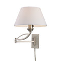 Elysburg 17 High 1 Light Sconce Satin Nickel 17 Inch Tall