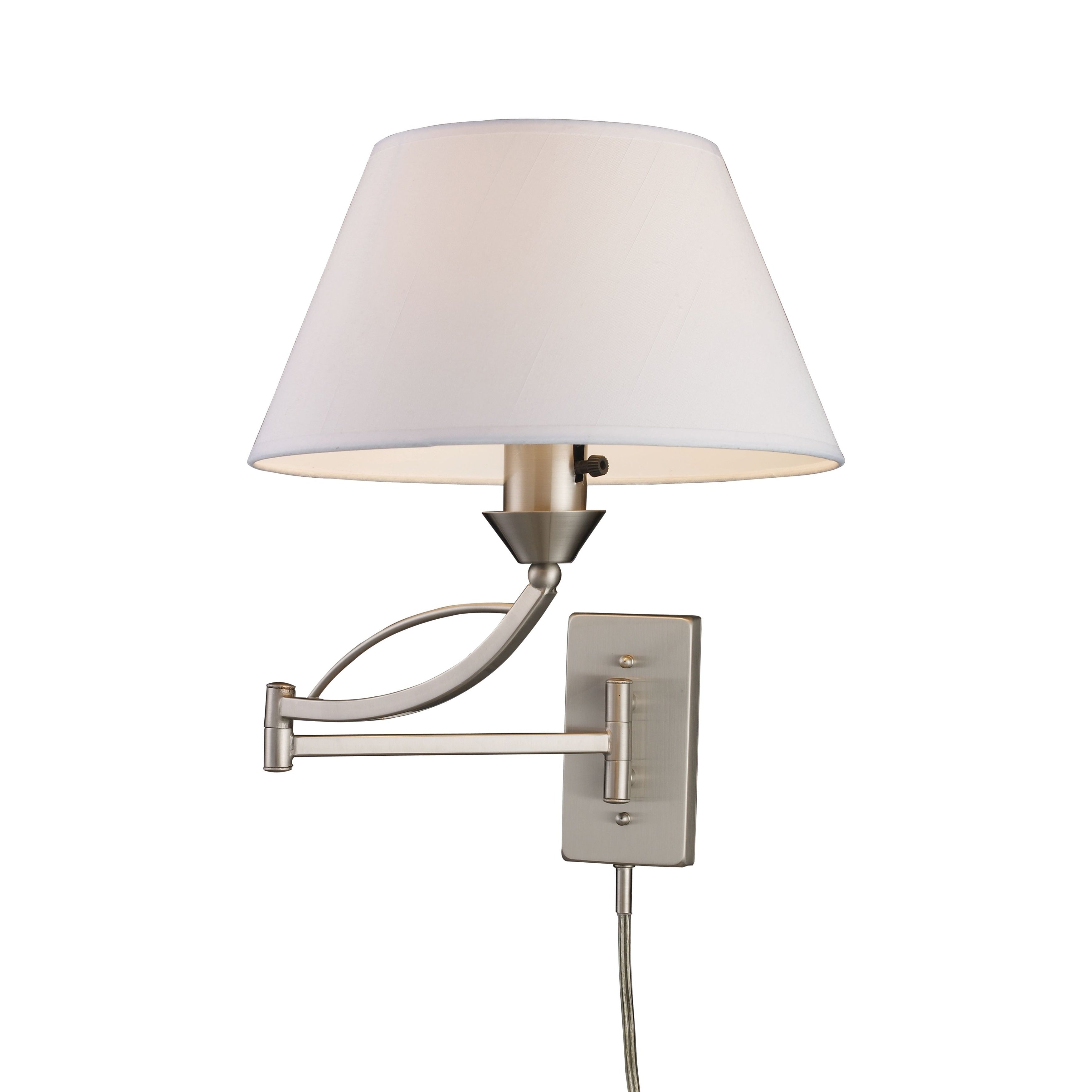 Elysburg 17 High 1 Light Sconce Satin Nickel 17 Inch Tall