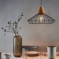 Elysian 1 Light Black Edison Chandelier With Bulb