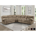 Ember Reclining Sectional Sofa With Right Console
