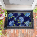 Embossed Door Mat Hydrangea Haven Lattice 30 X 18