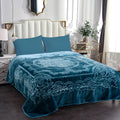 Embossed Floral Bed Blanket 85 X95 9Lbs