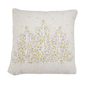 Embroidered Christmas Tree Down Filled Throw Pillow
