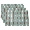 Saro Lifestyle Embroidered Design Table Mats Set Of 4