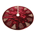 Embroidered Evergreen Tree Skirt 48 D