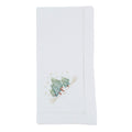 Embroidered Holiday Tree Cotton Napkins Set Of 6 Hemstitch Border With Seasonal Tree Motif 20 X20