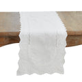Embroidered Linen Blend Table Runner Decorative Non Reversible Table Runner For Dining Table