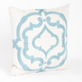 Embroidered Motif Down Filled Throw Pillow