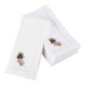 Embroidered Multicolor Feather Hemstitched Cotton Napkin Set Of 6