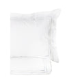 Embroidered Percale Crisp Cotton Wave Stripe Duvet Set
