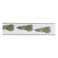 Embroidered Pine Branch Wired Ribbon 4 X 5 Yds.