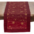 Holiday Runner With Embroidered And Sequined Design