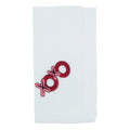 Embroidered Xoxo Napkins Set Of 4 Playful Kiss Hug Motif For Romantic Tables 20 X20