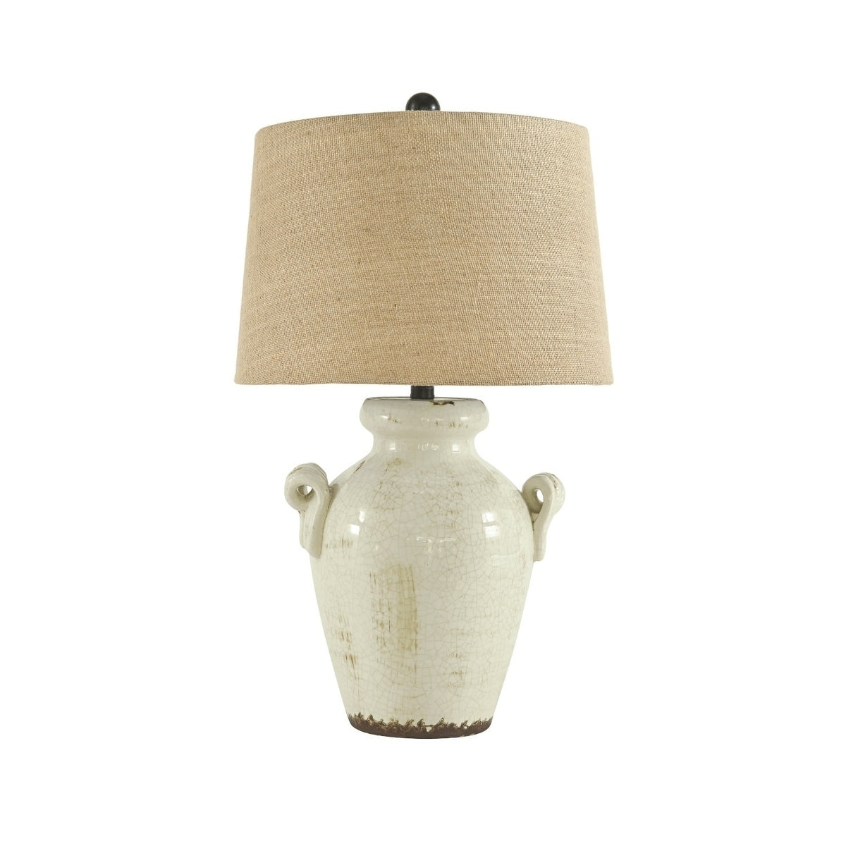 Emelda Cream 27 Inch Table Lamp