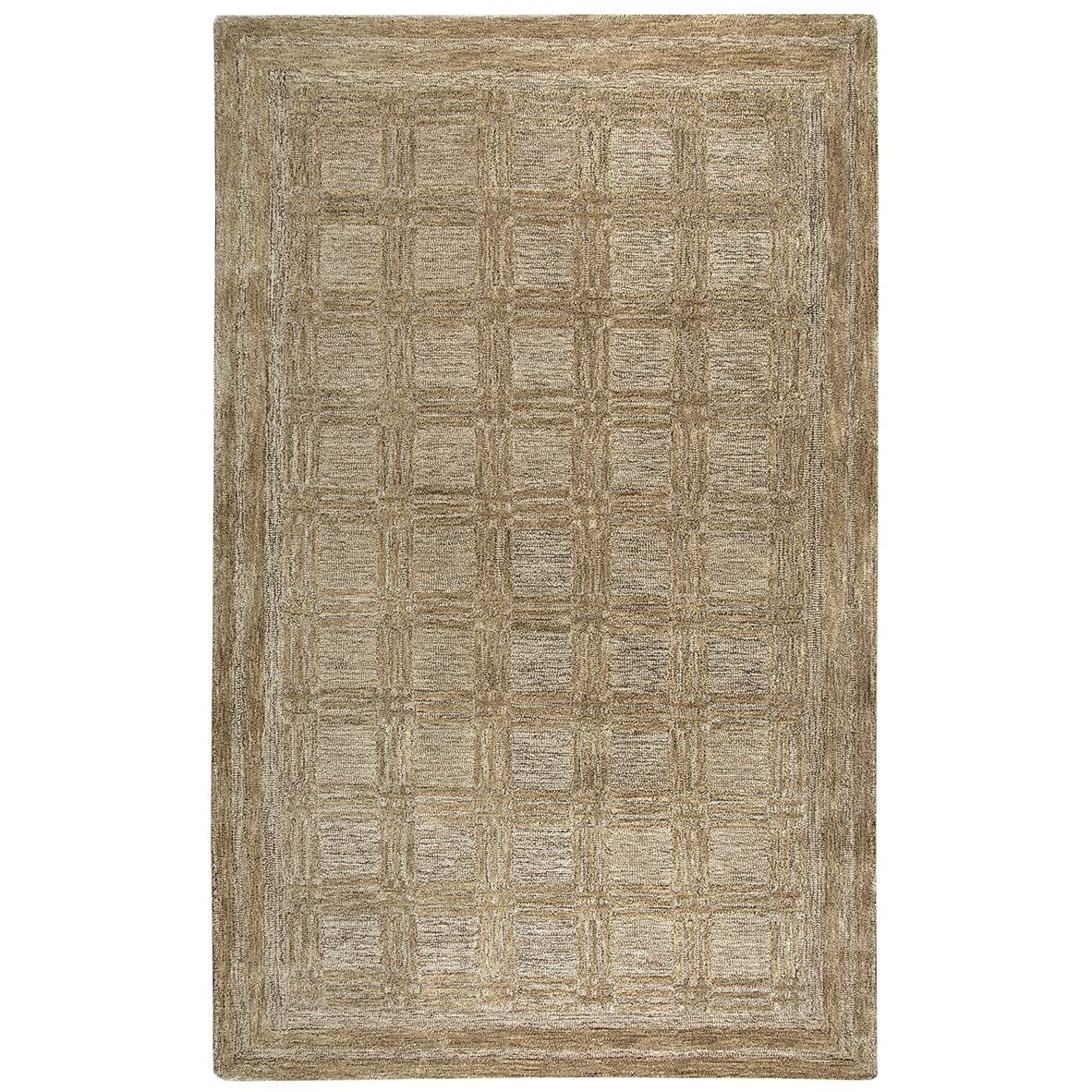 Rizzy Home Fifth Avenue Brown Beige Wool Handmade Area 10 X 13