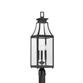 Emery 3 Light Outdoor Post Lantern In Matte Black