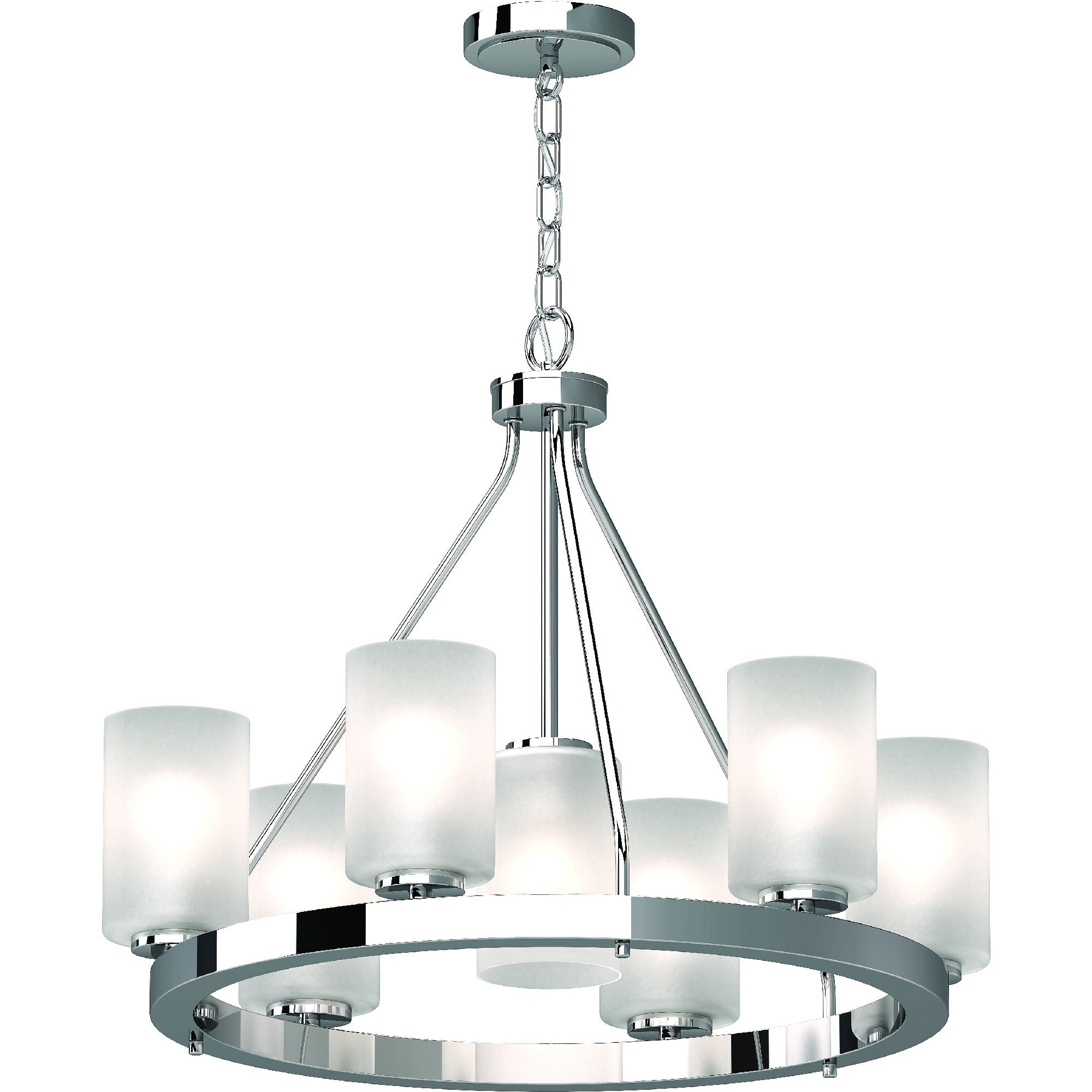 Emery 7 Light Indoor Chrome Hanging Chandelier