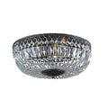 Silver Orchid Wray 14 Inch Antique Black Crystal Flush Mount Chandelier