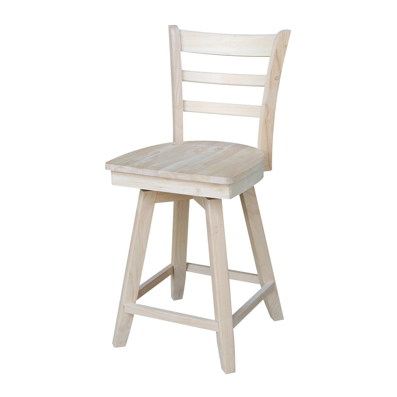 Emily Counterheight Stool With Swivel And Auto Return Unfinished