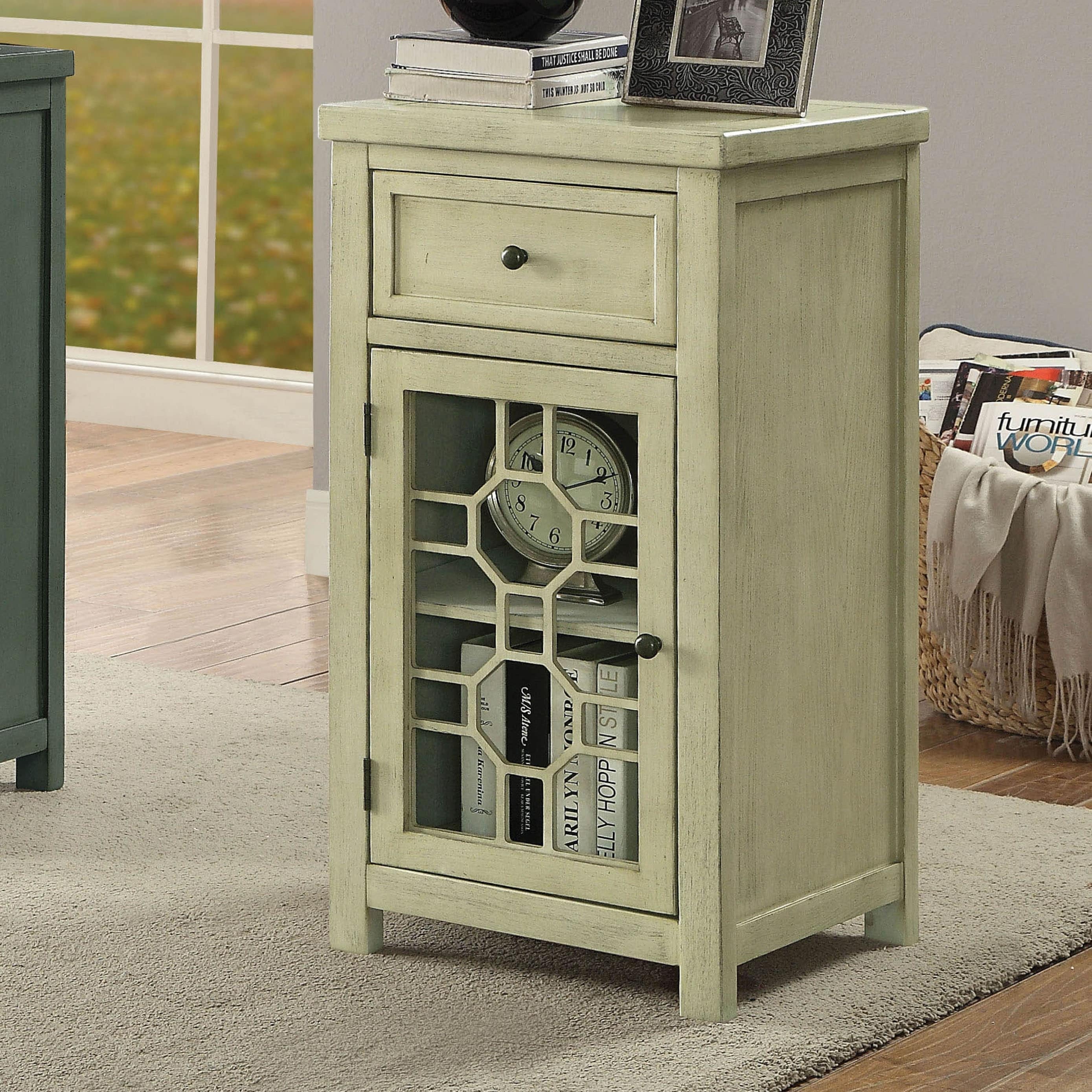 Furniture Of America Emma Transitional 1 Drawer Side Table