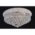 13 Light Chrome Stainless Steel Flush Mount