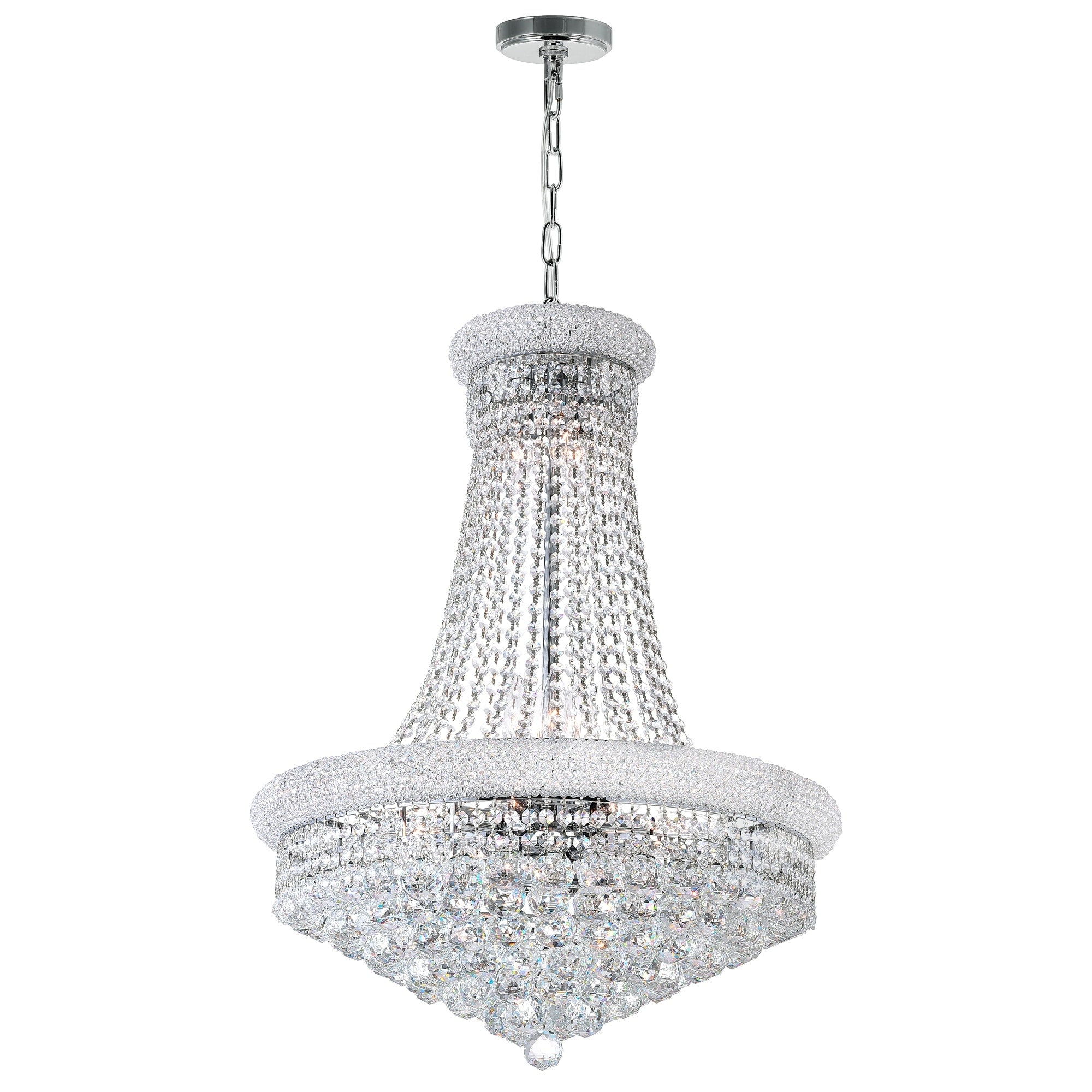 Gracewood Hollow Nivyabandi 17 Light Chandelier With Chrome Finish