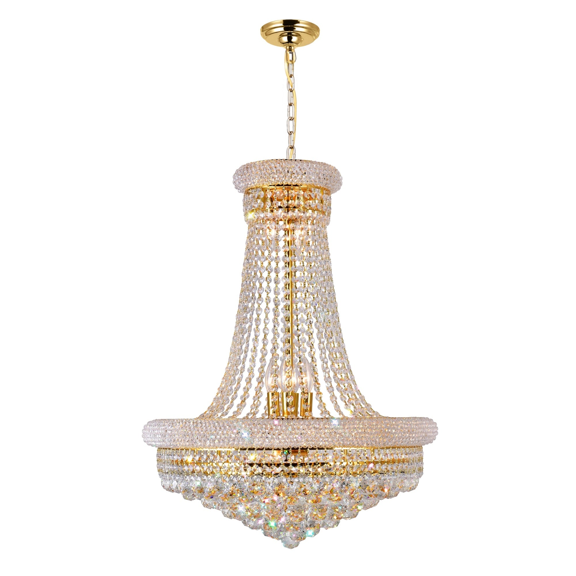 Gracewood Hollow Nivyabandi 17 Light Chandelier With Goldtone Finish