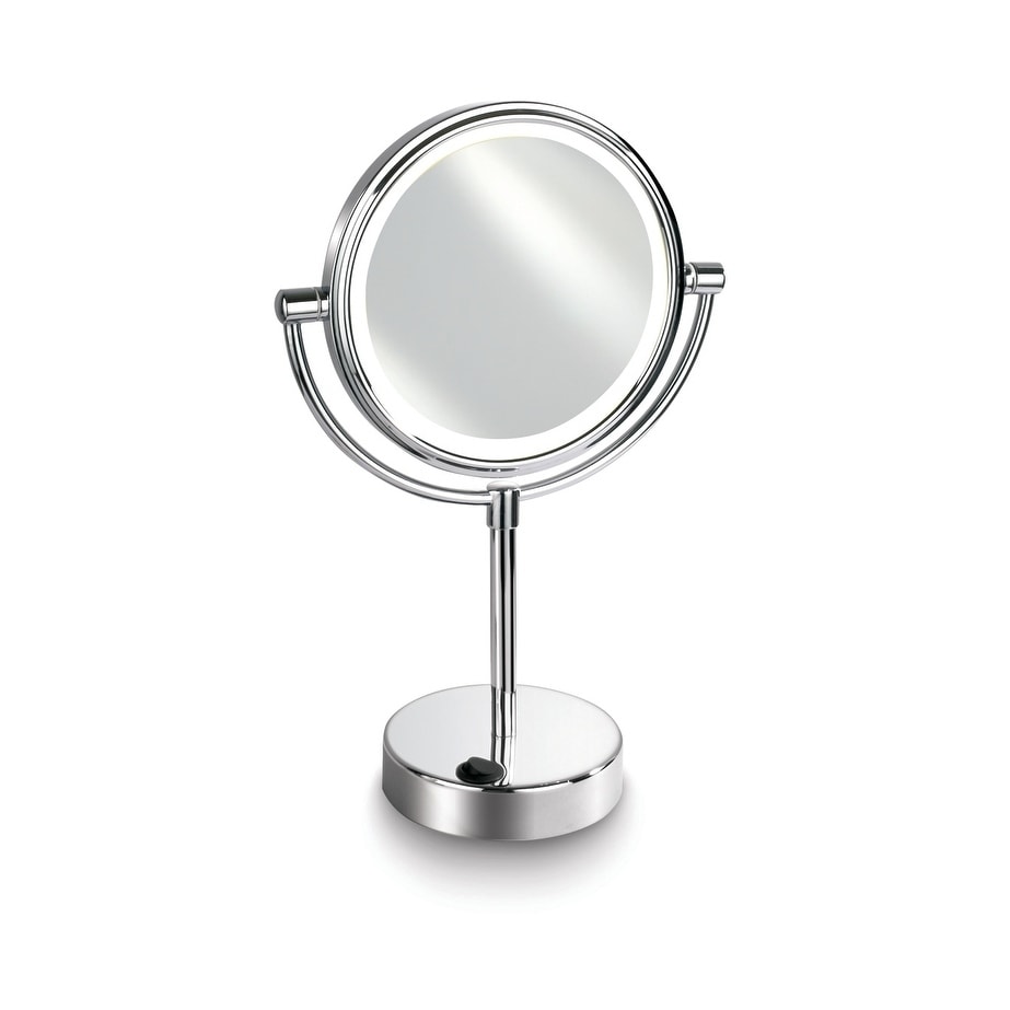 Empire 1X 5X Magnification 7 Lighted Makeup Vanity Polished Chrome