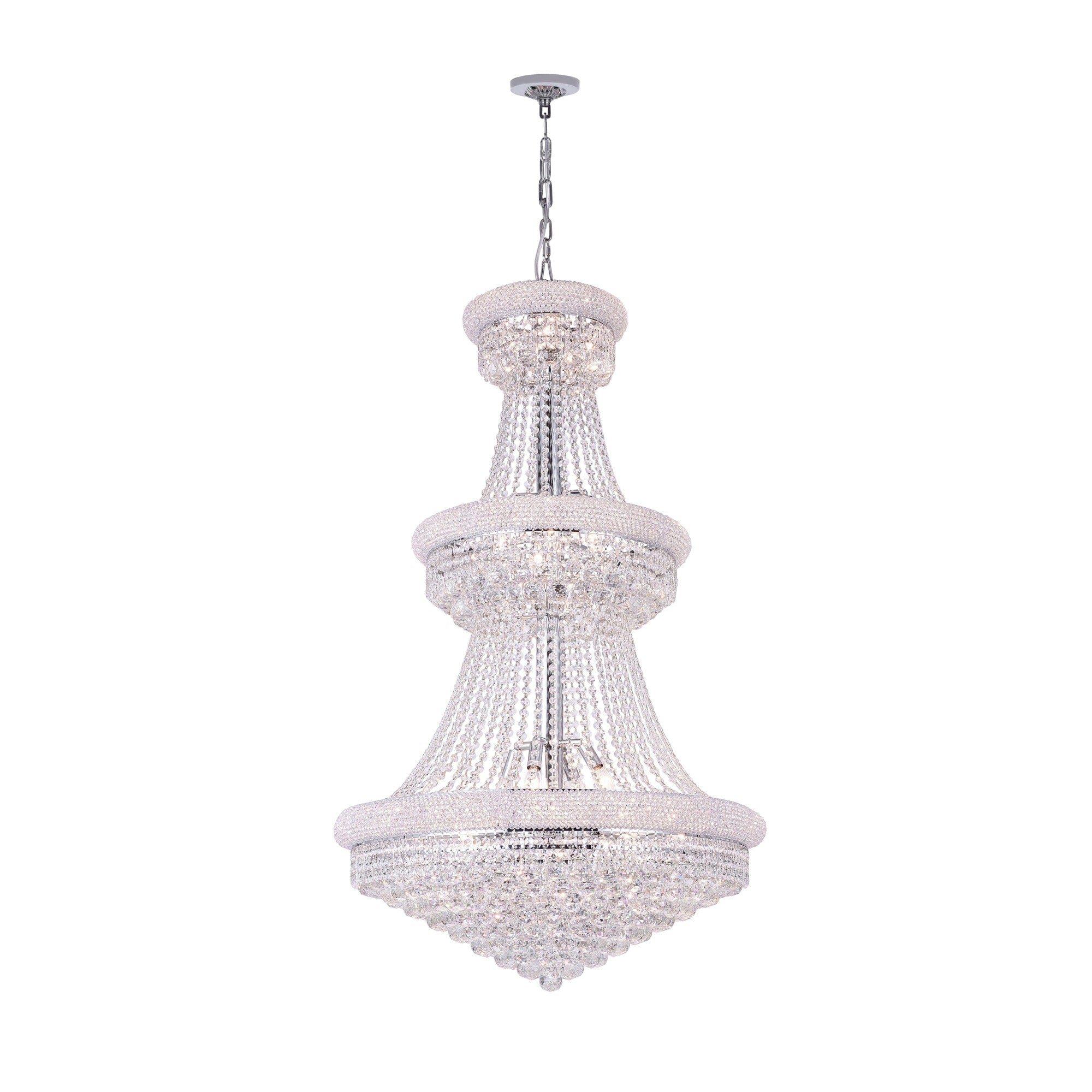 Gracewood Hollow Mongo 32 Light Chandelier With Chrome Finish