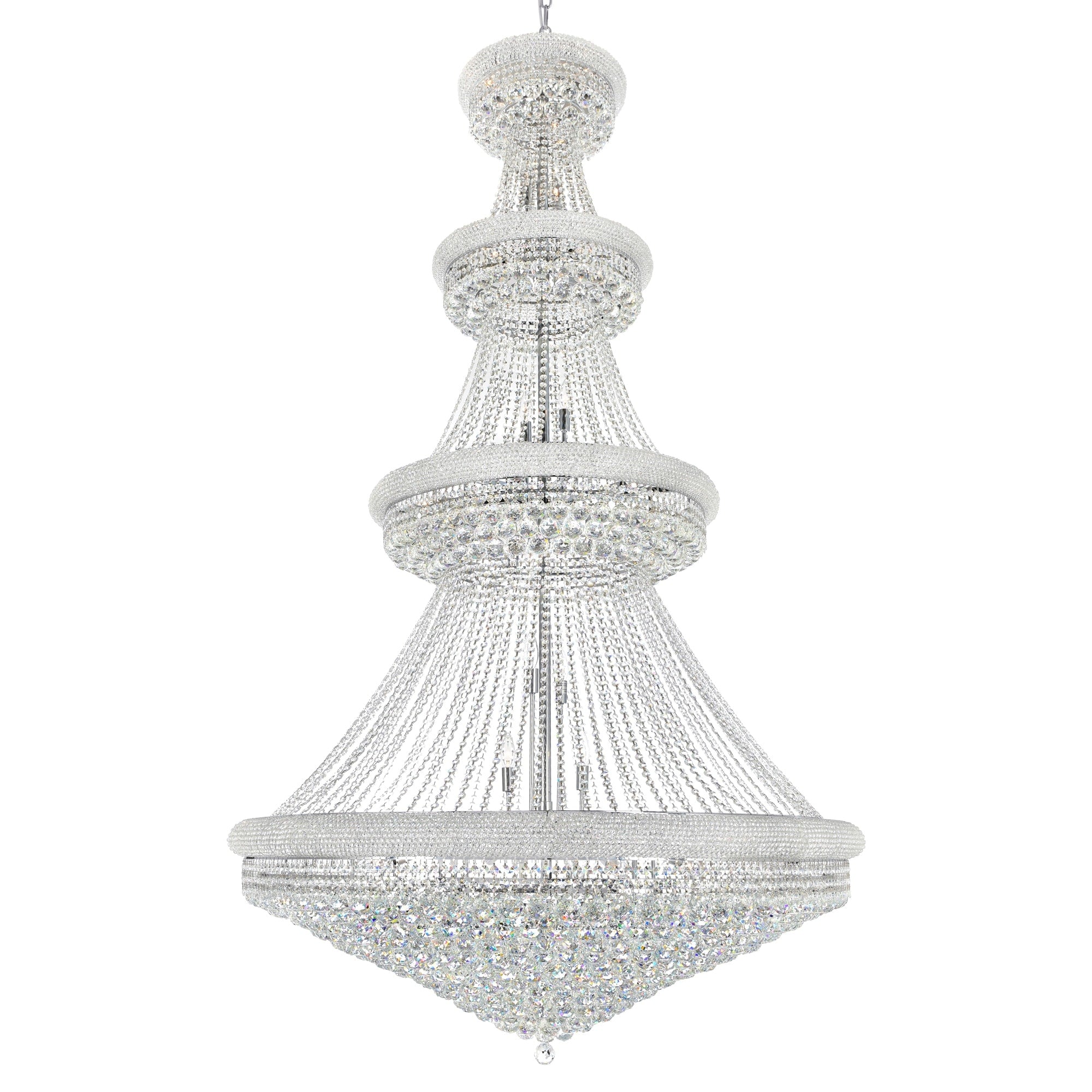 Gracewood Hollow Nyunai 42 Light Chandelier With Chrome Finish
