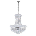 8 Light Chrome Finish Stainless Steel Chandelier