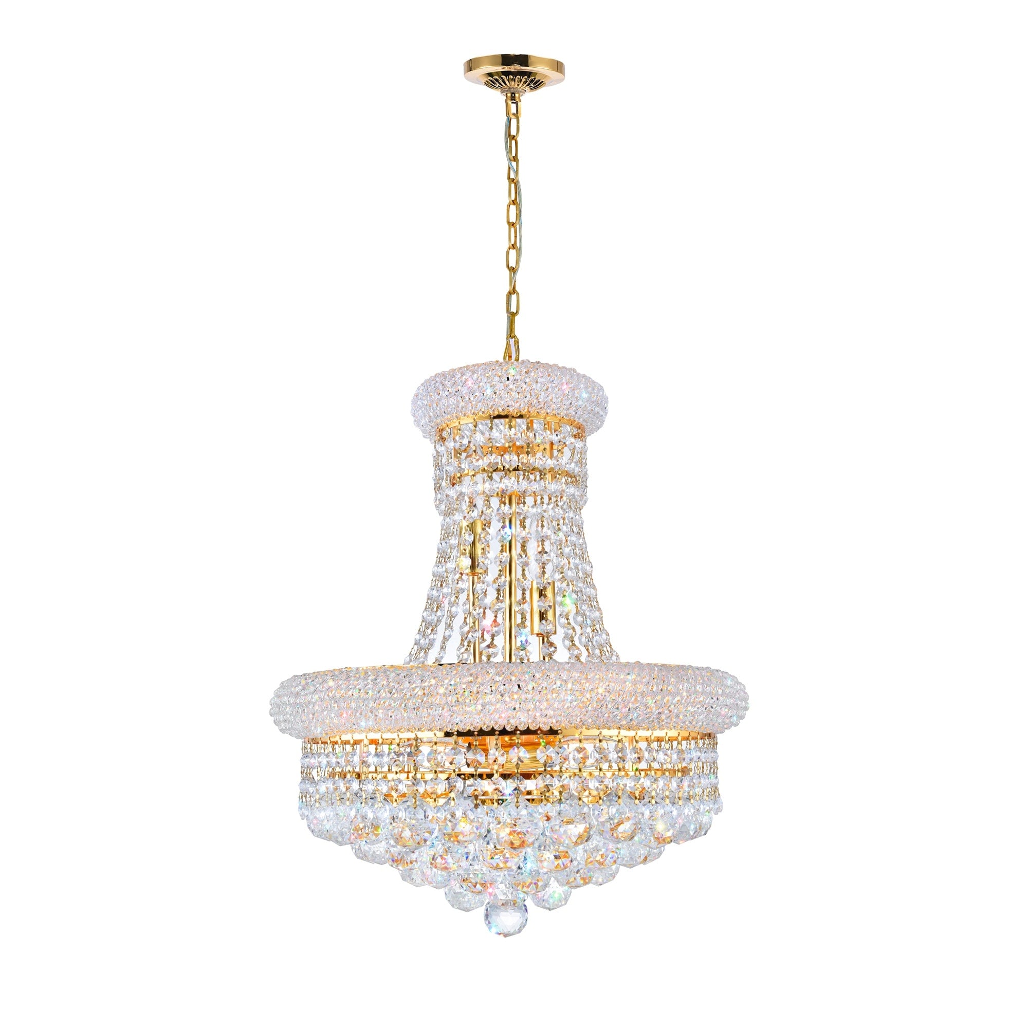 Gracewood Hollow Yavoucko 8 Light Chandelier With Goldtone Finish