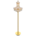 8 Light Floor Lamp With Gold Finish
