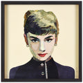 Empire Art Audrey Hand Made Signed Art Collage By Ead Artists Co Op Under Tempered Glass In Black Frame
