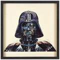 Empire Art Dark Side Hand Made Signed Art Collage By Ead Artists Co Op Under Tempered Glass In Black Frame