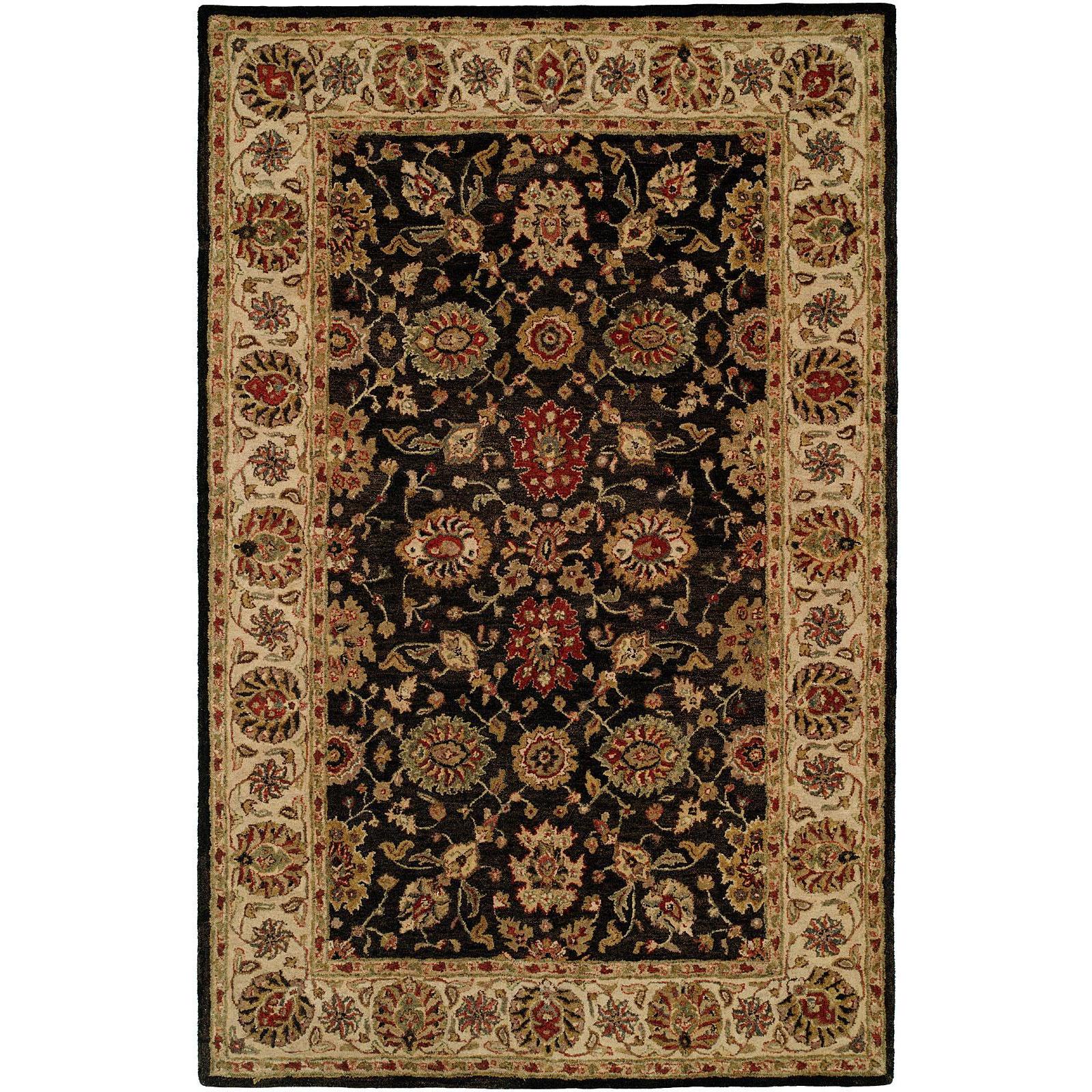Empire Black Ivory Wool Hand Tufted Area Rug 9 X 12