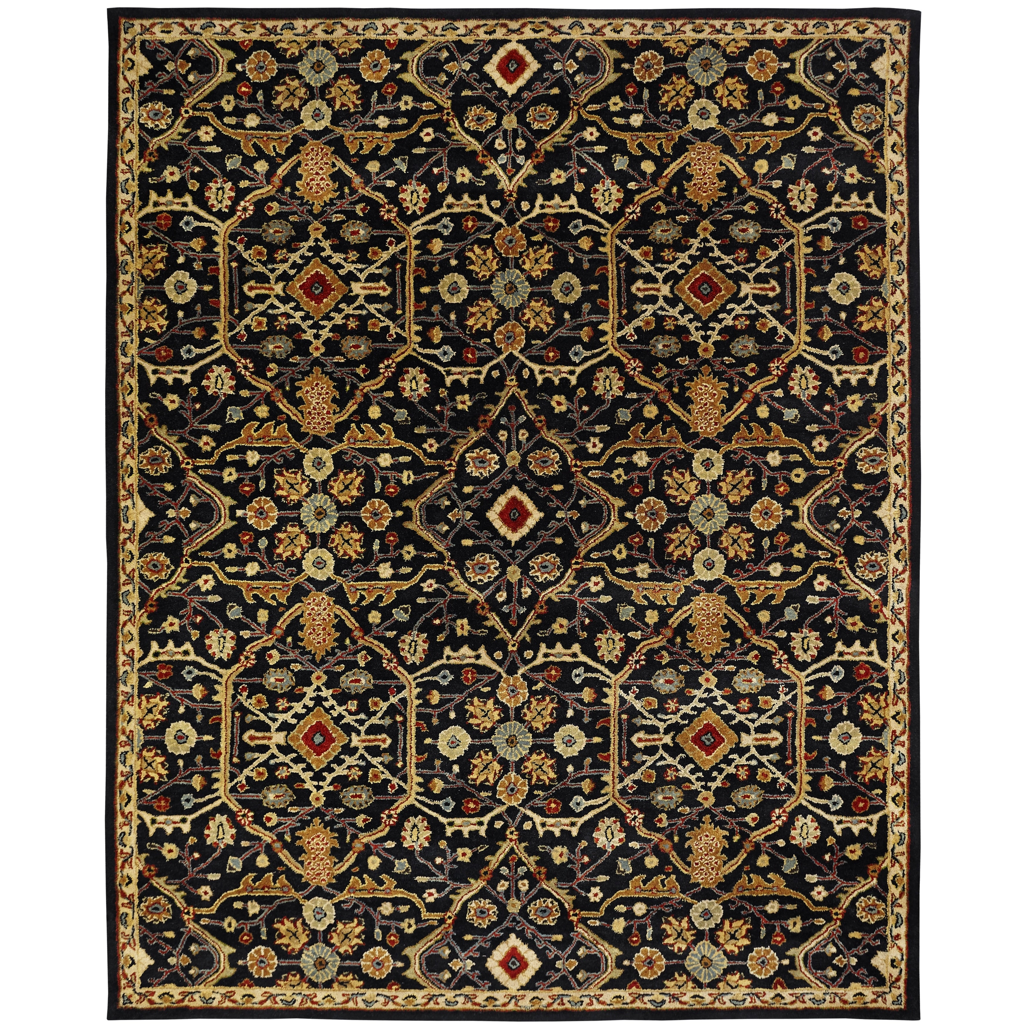 Empire Onyx Black Wool Hand Tufted Area Rug 8 X 10 8 X 10