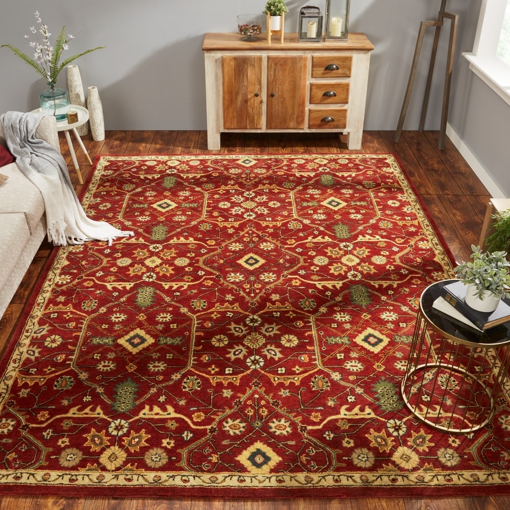 Empire Russet Multicolored Wool Hand Tufted Area Rug 9 X 12 9 X 12