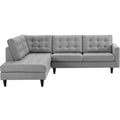 Empress 2 Piece Upholstered Fabric Left Facing Sectional