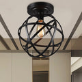 Emrael 1 Light Globe Ceiling Lamp Antique Black Includes Edison Bulb
