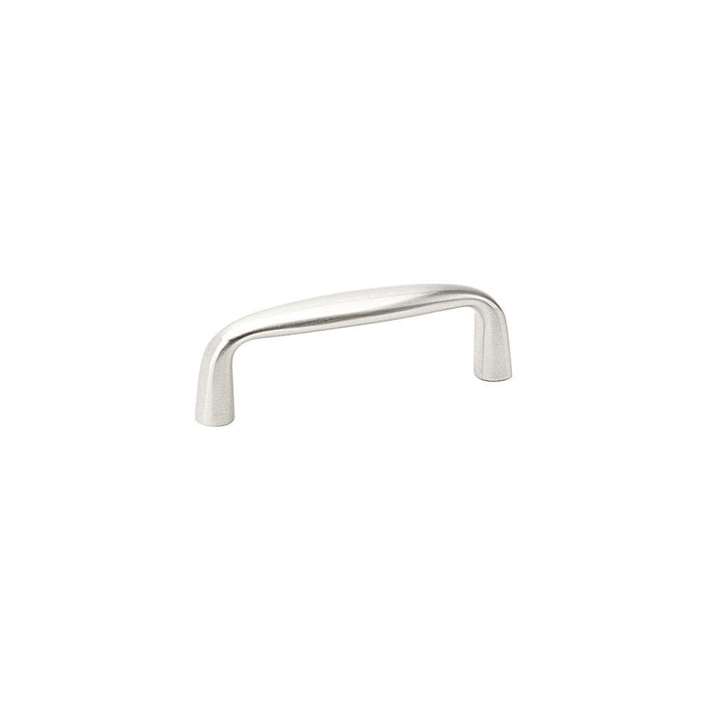 Emtek 86257 Brass Orbit 3 1 2 Center To Center Handle Cabinet Pull From The Contemporary Collection Satin Nickel
