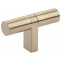 Emtek 86656.Rcb.Sm Smooth 2 1 4 Bar Cabinet Knob With Rectangular Bar