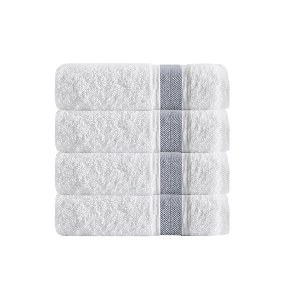 Enchante Home Unique Turkish Cotton Bath Towels Set Of 4