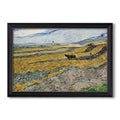 Enclosed Field With Ploughman 1889 Vincent Van Gogh Custom Framed Canvas