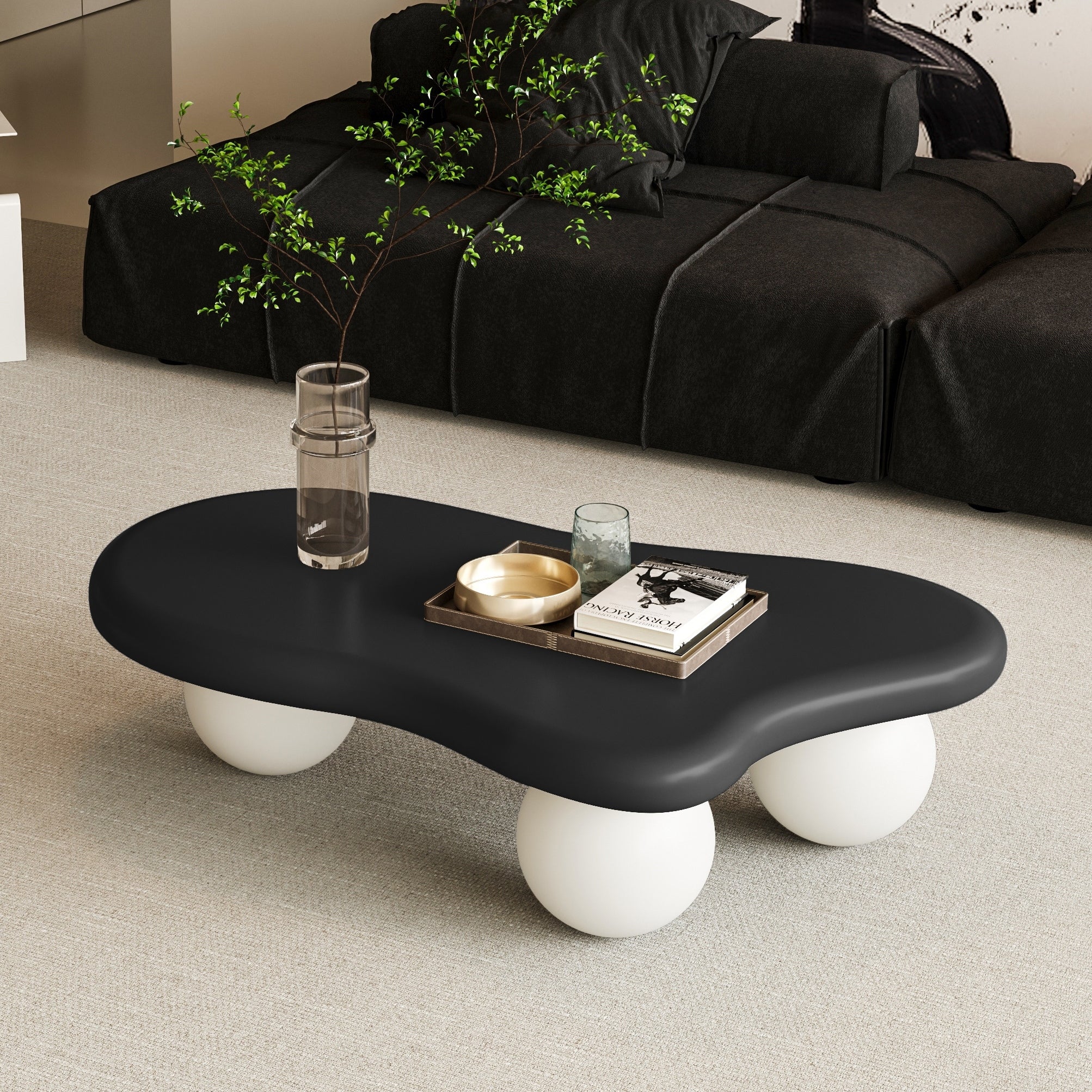 End Table Black White Coffee Table Decorative Table For Living Room Modern Side Table Sofa Table Center Table