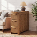 End Table Solid Wood Farmhouse Narrow Sofa Side Table Living Room