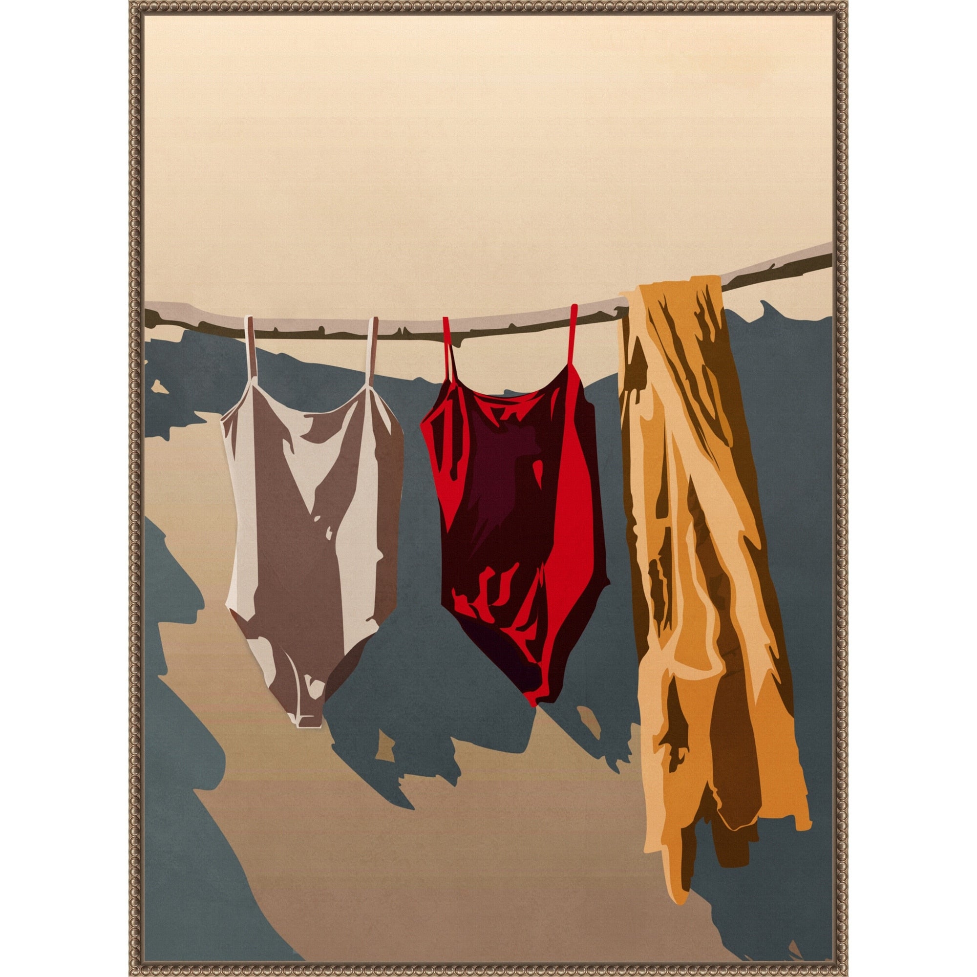 End Of A Wonderful Day By Nadjaa Framed Canvas Wall Art